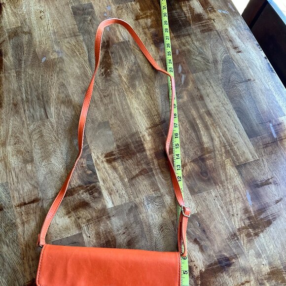 Orange Street Level Faux Leather Purse - Picture 5 of 8